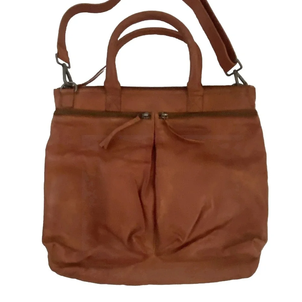 Carbon To Cobalt Leather Bag Laptop 15